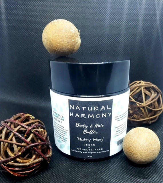 Natural Harmony Hair and Body Butter "Nutty Meg"